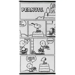 Vossen Handtuch Peanuts Moments 50x100 cm Baumwolle Schwarz, Weiß Schwarz /