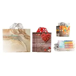 Verpackungs-Set Geschenktaschen in 4 versch. Größen verschiedene Designs 16tlg.