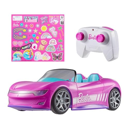 Hot Wheels Barbie RC roze cabrio speelgoedauto op afstand bediend