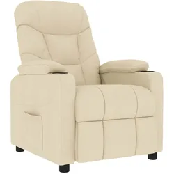 vidaXL Massagesessel Creme Stoff