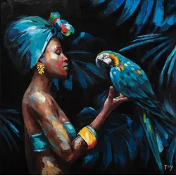 Keilrahmenbild SCHÖNHEIT (LBH 100x100x3,50 cm) - LBH 100x100x3,50 cm