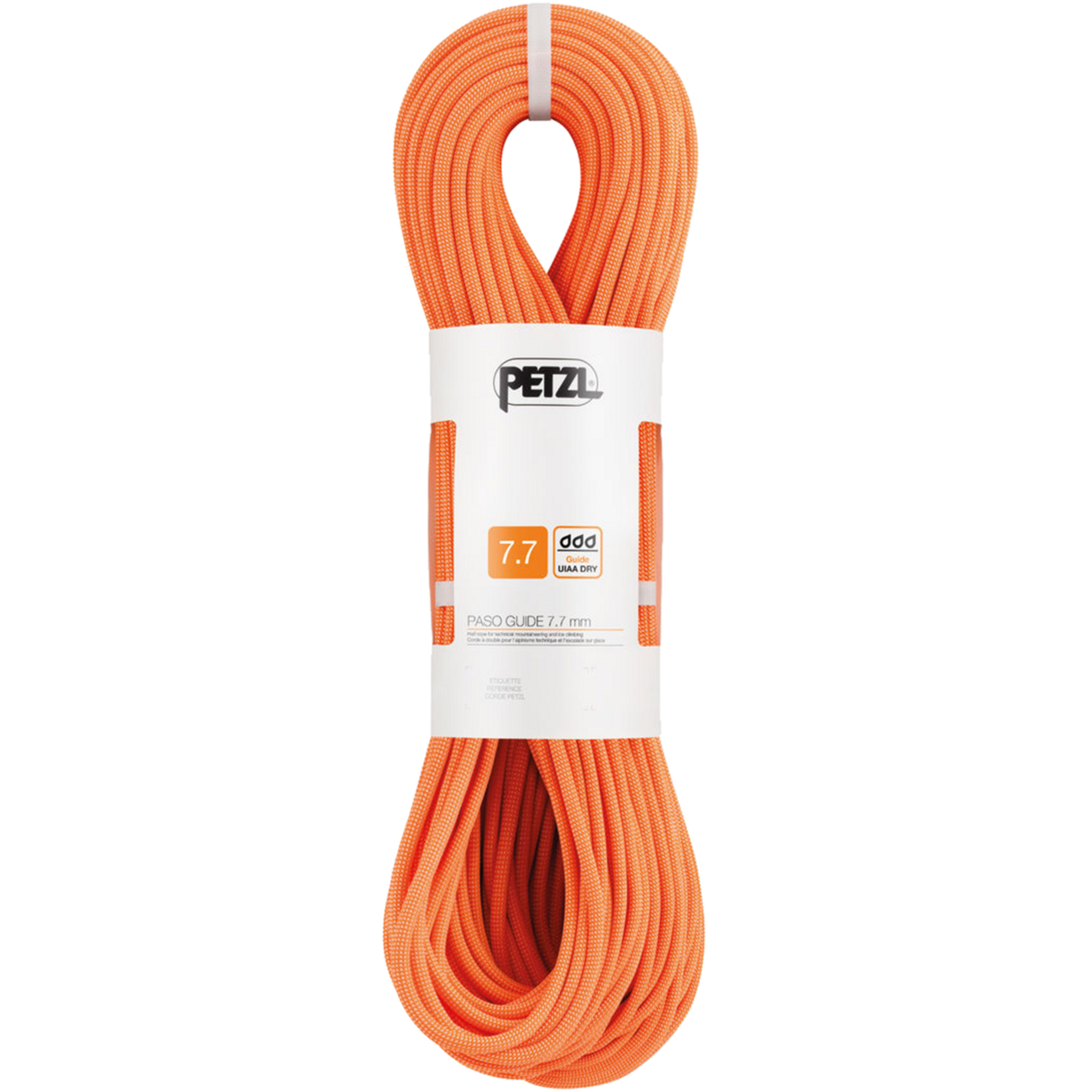 Petzl Paso Guide 7.7 Halbseil Kletterseile orange Größe 70M Alpinklettern | Eisklettern