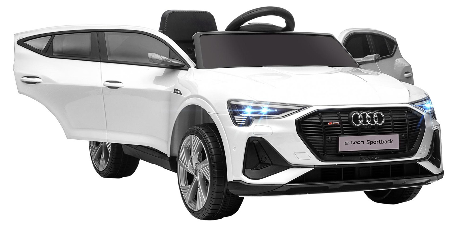 HOMCOM Elektrische kinderauto voor kinderen vanaf 3 jaar, wit