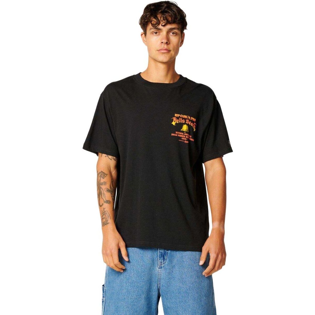 RipCurl Bells Pro 26 Bell Logo Tee black (0090) M 0YGMTE-0090-M