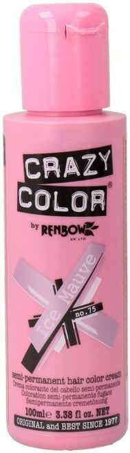 Crazy Color Crema Semipermanente #75 - Hielo Malva 100 ml