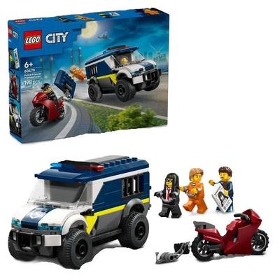 LEGO City 60479 Gefangenentransporter, Spielzeug Polizeiauto für Kinder