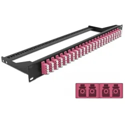 Delock 19? LWL Patchpanel 24 Port LC Quad violett, Server Zubehör, Violett