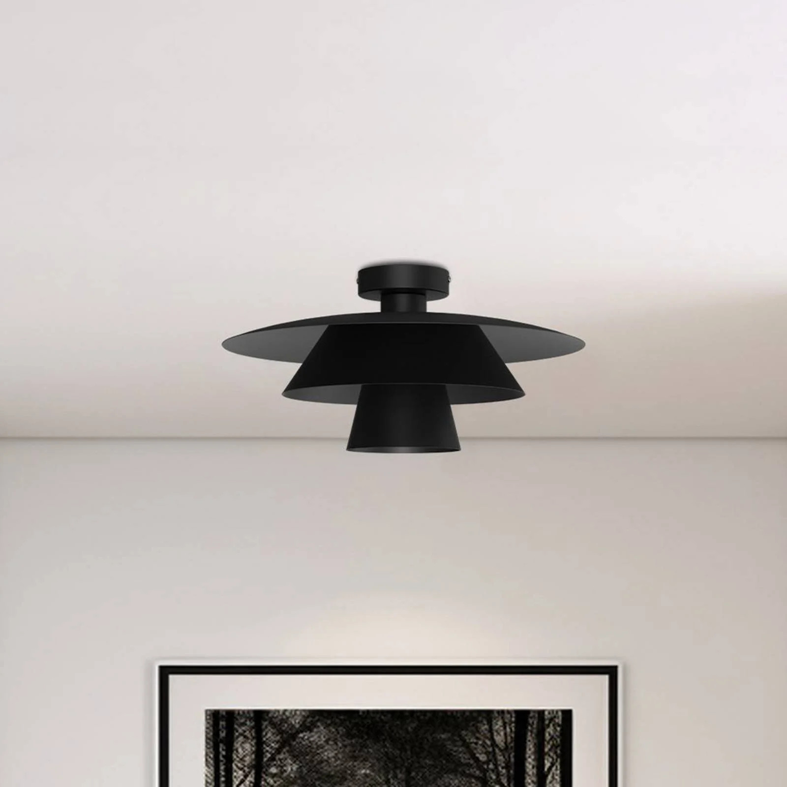 Luminex Plato Moderne Plafondlamp van Metaal voor Woon- of Eetkamer