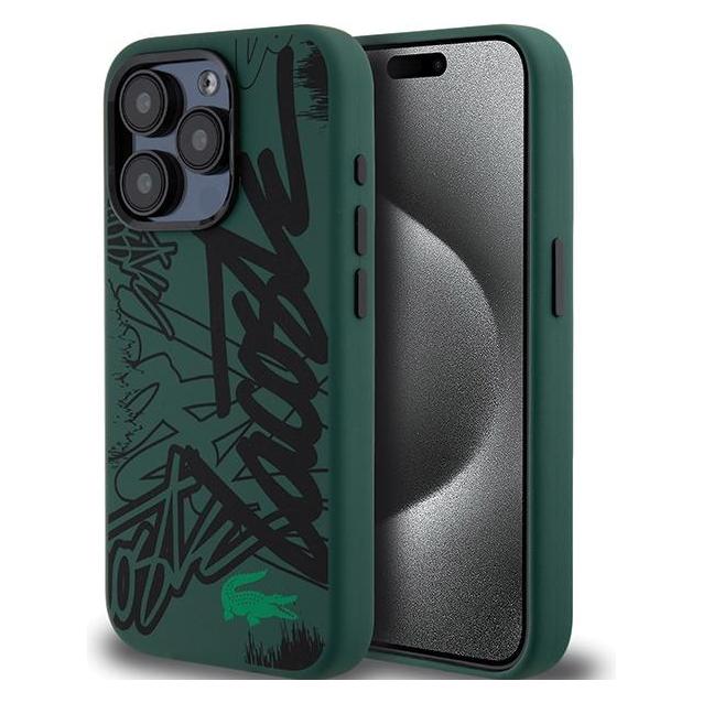 Lacoste LCHCP15LGRAK iPhone 15 Pro 6.1" czarny/black hardcase Silicone Graffiti (Apple iPhone 15 Pro) (42067520)