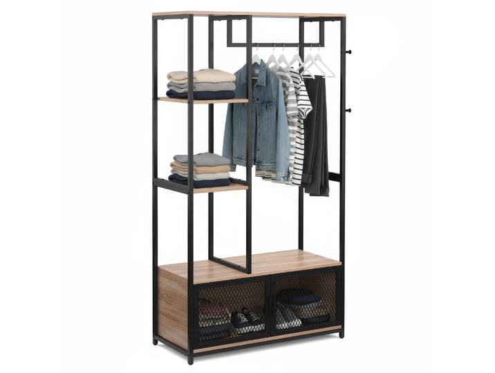 Garderobe Kleiderständer LORE 90 x 166 cm