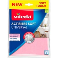 Allzwecktuch Actifibre Soft, 2er Set, Staubwischer rosa