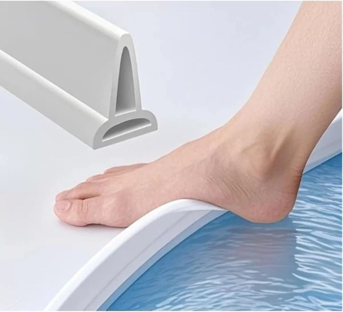 INF Selbstklebende Duschschwelle Wasserbarriere mit feuchtigkeitsdichtem Dichtungsstreifen 1 Mio.
