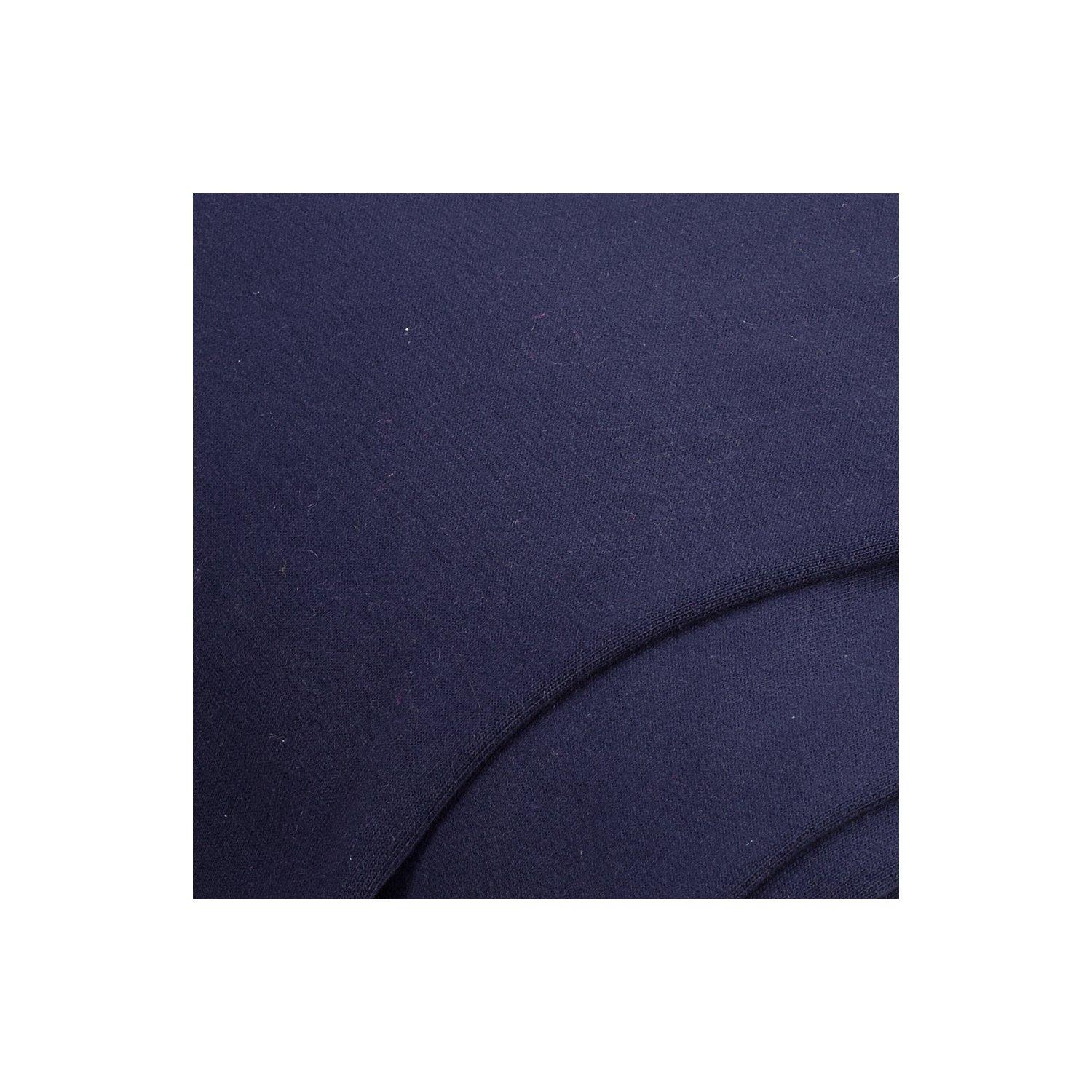 Sweatstoff "Basic" mit gerauter Innenseite, marine