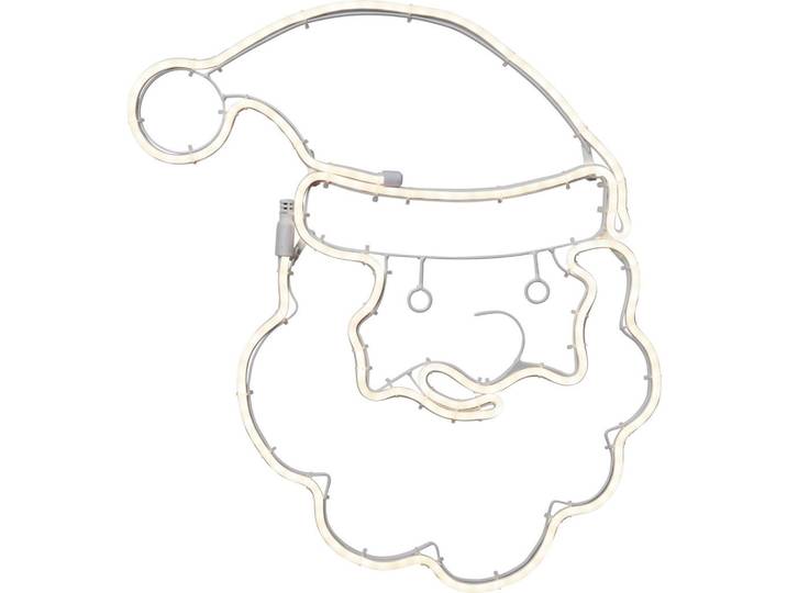 Eglo Weihnachtsmann, Weiß, Metall, Kunststoff, Weihnachtsmann, Weihnachtsmann, 2x53x48 cm, Dekoration, Weihnachtsdekoration, Winterdeko, Weihnachtsfiguren