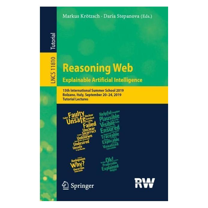Springer Reasoning Web. Explainable Artificial Intelligence (Englisch, Softcover, Daria Stepanova, Markus Krötzsch) (56097232)
