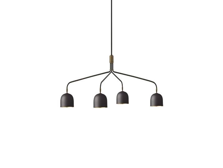 Howard 4 Lustre Long Gunmetal - GUBI - Salon / séjour - Design - Métal - Multi-ampoules