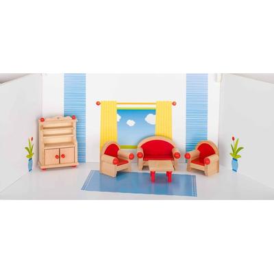 goki Puppenmöbel Wohnzimmer für Puppenhaus