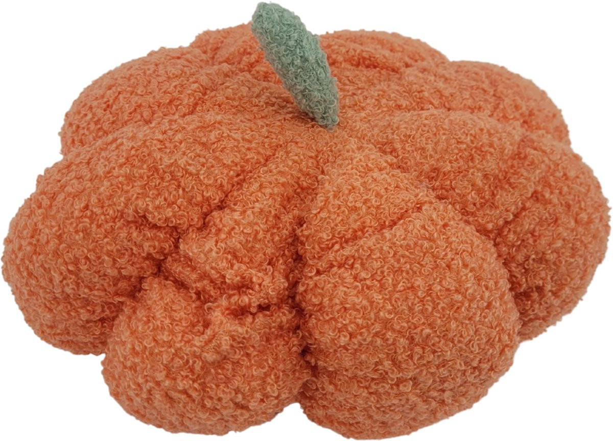 Happy Happenings Kussen Pompoen - Oranje - 30 cm - Halloween Sierkussen - Herfst Decoratie