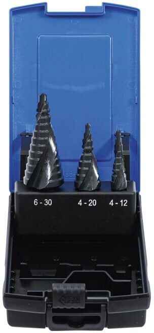 Jeu de forets étagés Ø 4 - 30 mm 3 pièces BGS ; BGS technic (1945)