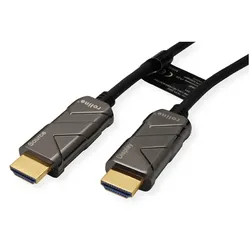 Roline HDMI Ultra HD mit Ethernet Kabel (10 m), Videokabel, Schwarz