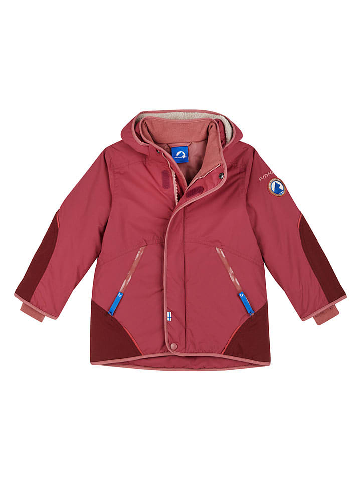 finkid Winterjacke "Talvinen Husky" in Rot - 110/120