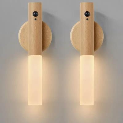 Uplift Picks Rechargeable PIR Motion Sensor Light Magnetic Cabinet Wall Lamp white Ash (2 Pcs)
