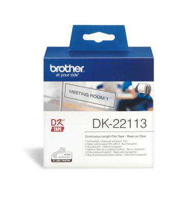 Brother Endlos-Etikett DK-22213, 62mm x 15,24m, Film transparent