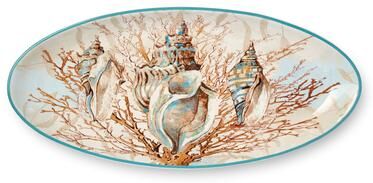 "Certified International Escape to the Sea Fish Platter 19.5"" x 8.5"" - 19.50""L x 8.50""W x 1.38""H"