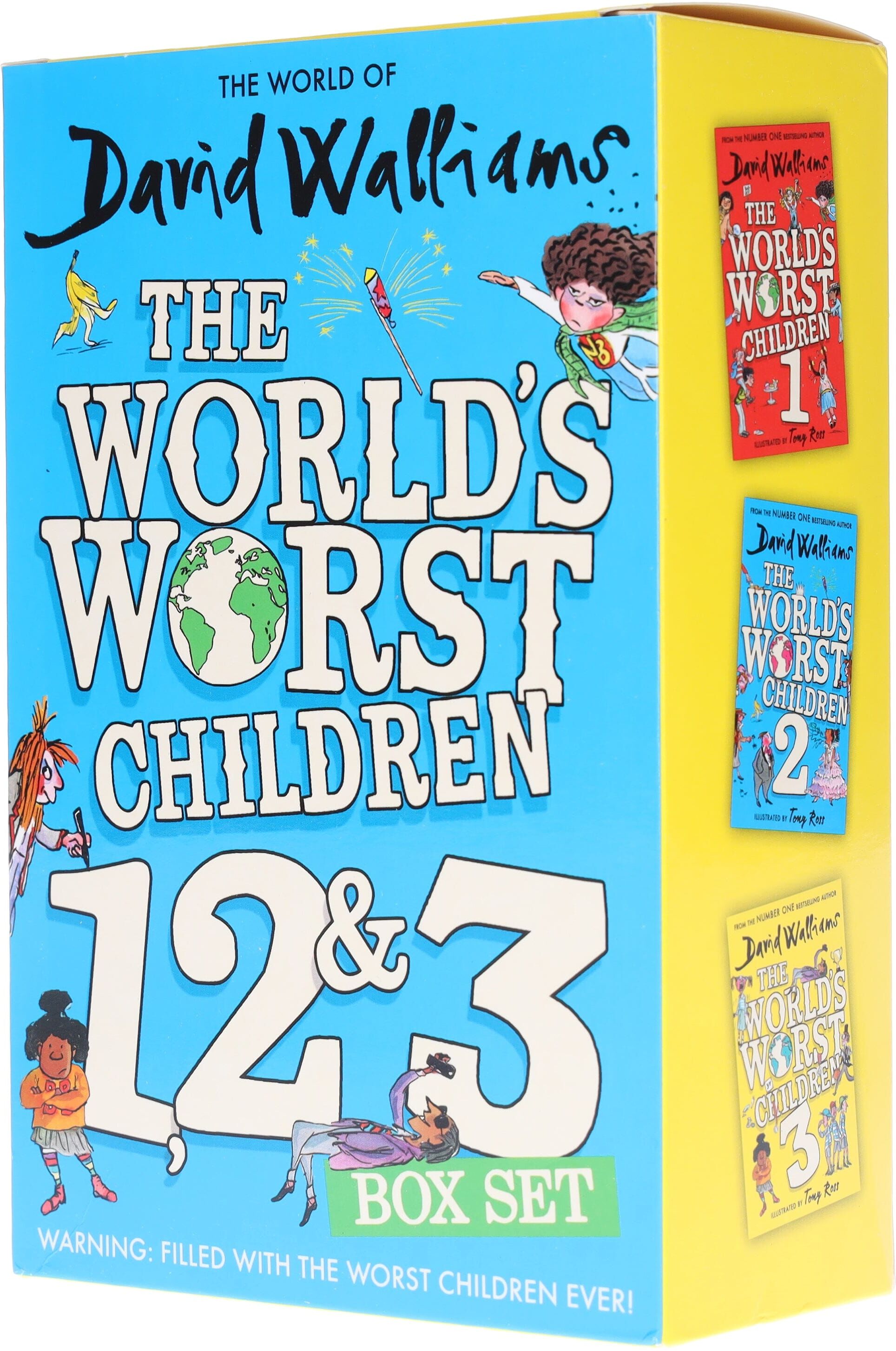 The World's Worst Children Series (illustrated) by David Walliams 3 Books Collection Set - Ages 7-12 -Paperback HarperCollins Publishers