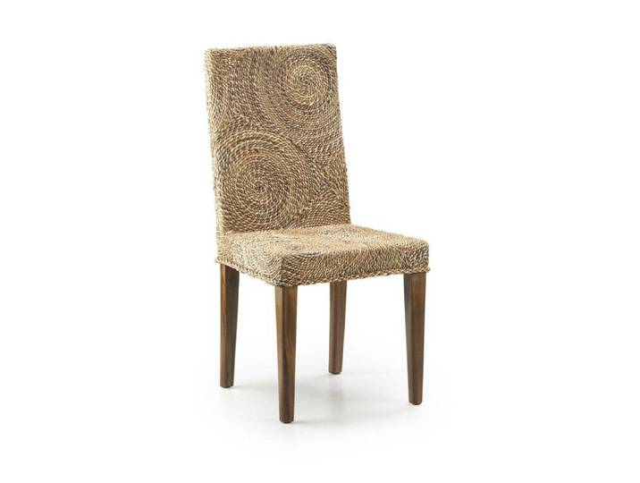 SMARTTRUNC (Chaise Bois Rotin Marron 46x50x100cm - Bois Rotin - Décoration d'Autrefois 132)