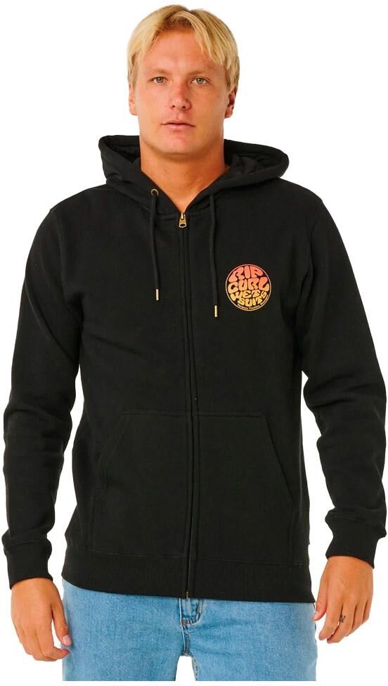 Rip Curl  - Wettie Passage Icon Zip Through Black - L - Sweat