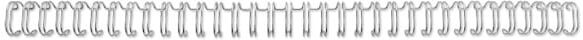 GBC Binding wire 3:1 NO5 8mm A4 silver (100)