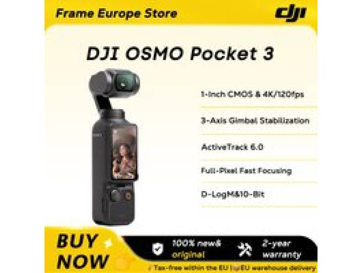 [Nieuw & Origineel] DJI OSMO Pocket 3 Krachtige 1-inch sensor 4K/120fps 2-inch draaibaar touchscreen Origineel, gloednieuw, EU voorraad