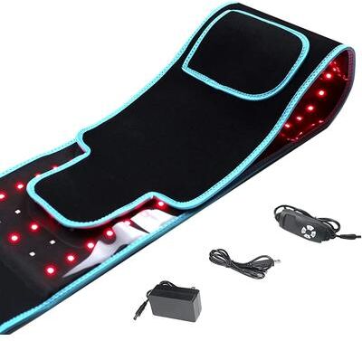 Uplifted Finds Red And Infrared Light Therapy Belt 850nm 660nm Slimming Face Waist Shrink Wrap black Eu