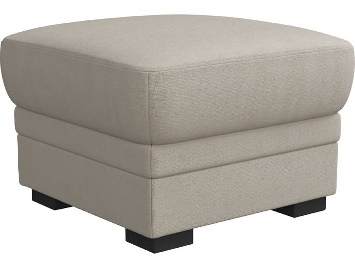 Hocker COTTA Marcus , beige, B:68cm H:45cm T:68cm, 100% Polyester, Hocker, Hocker, mit Stauraum