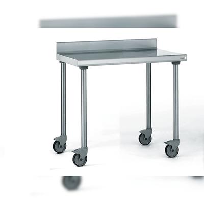 Tournus Ausstattung Anlehnbarer Edelstahltisch auf Rädern Länge 1000 mm Tournus - 414941