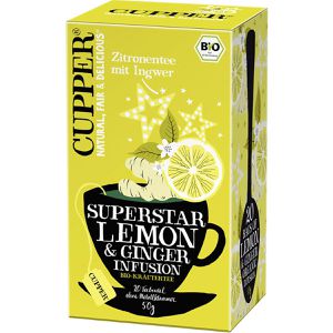 Cupper Tee Superstar Lemon & Ginger, BIO, Kräutertee, 50 g, 20 Beutel