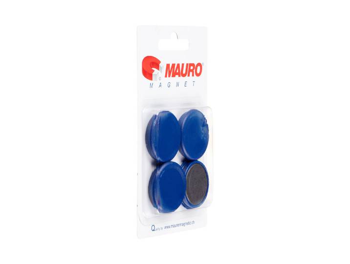 Haftmagnete Blau ⌀ 30 mm 4 Stück
