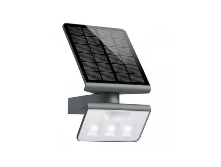 Steinel Solar Außenleuchte XSolar L-S anthrazit, Wandlampe, Bewegungsmelder, Nachtlicht, Gartenlampe Solar, 2500 mAh Akku