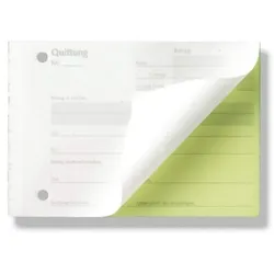 Stylex Quittungsblock 2 x 40 Blatt, DIN A6, durchschreibend, 50 Stück