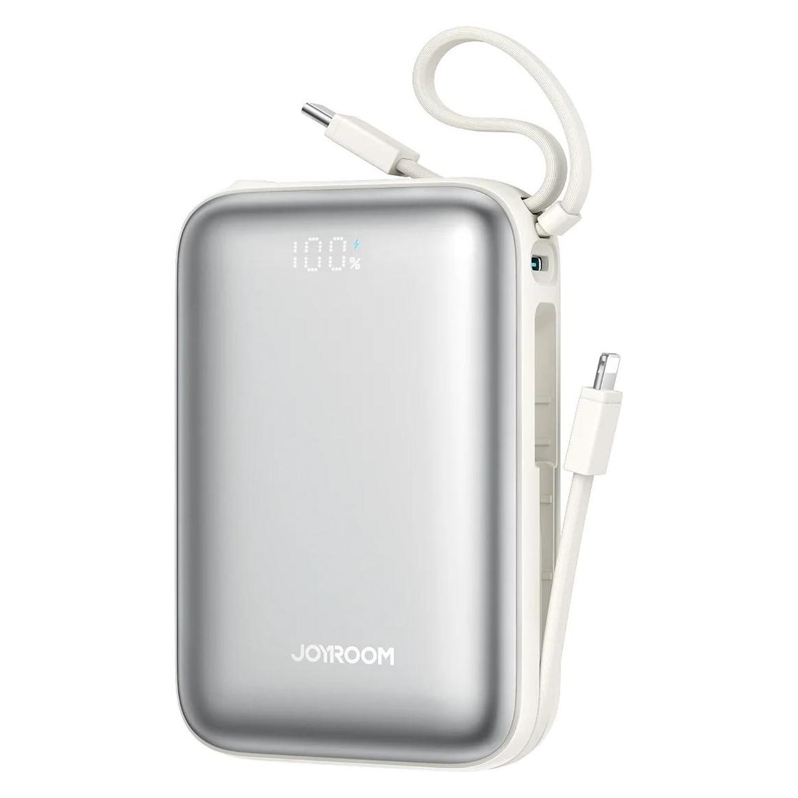 Joyroom JR-PBF29 22.5W Dual-Cable Mini Power Bank (20000mAh) - White (20000 mAh, 22.50 W, 77 Wh) (JR-PBF29)
