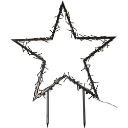 MARELIDA LED Gartenstecker Stern Leuchtstern Lichterstern H: 73cm Weihnachtsdeko f. Außen