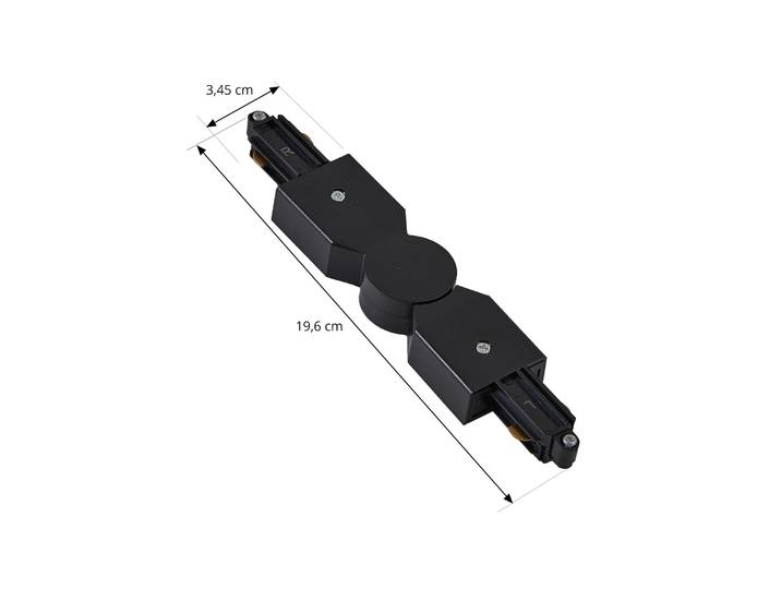 Linaro Track Connector Réglable Noir - Lindby - Plastique