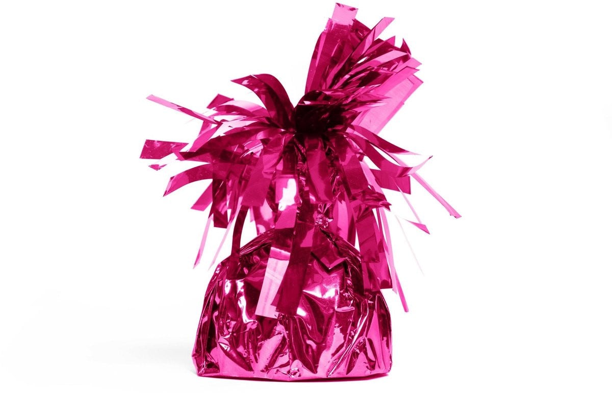 Donker roze folie ballon gewicht voor tafeldecoratie