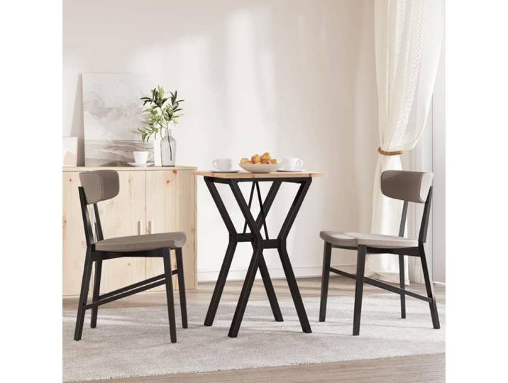 HTG@ Table de cuisine seule - Meuble de cuisine - cadre en Y 50x50x75 cm - bois de pin massif acier ##172