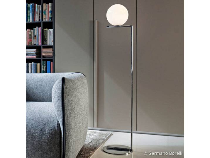 IC F2 Lampe sur pied Chrome - FLOS - Salon / séjour - Design - Métal - Boule