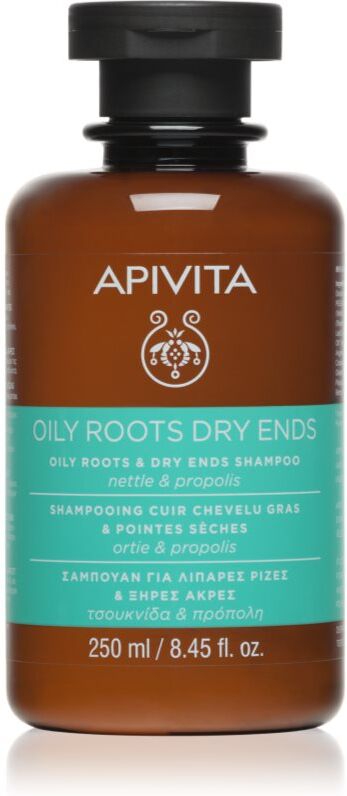 Apivita Oily Roots & Dry Ends Shampoo shampoing pour cuir chevelu gras et pointes sèches 250 ml