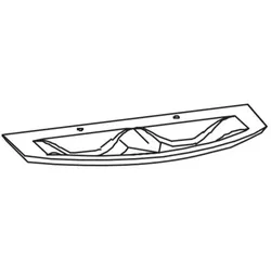 Artiqua 215 Mineralguss-Doppelwaschtisch Weiß, 215-MMDWTR64-1617 215-MMDWTR64-1617