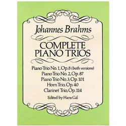 Complete Piano Trios, Fachbücher von Johannes Brahms
