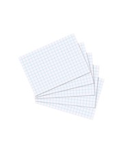 Herlitz Weiß Kariertes Papier 170 g/m² 100 Stücke Index card A7 squared white pieces (10621431)